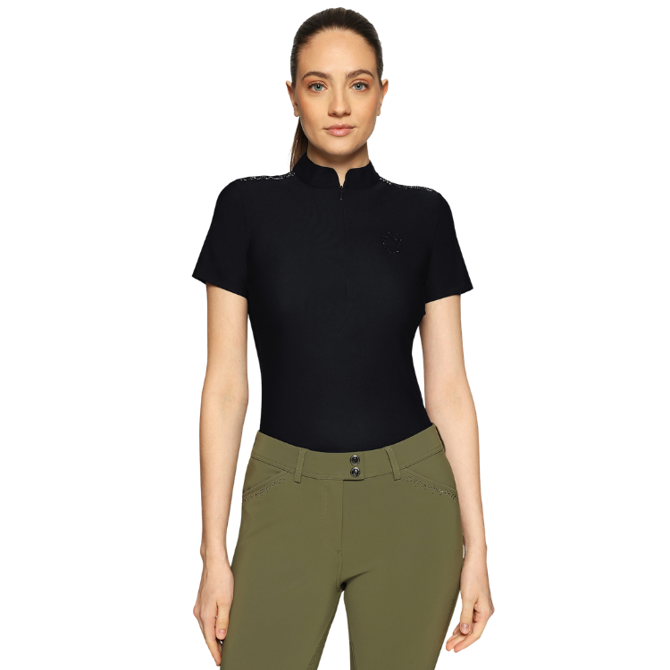 Polo Samshield Bruna Premium Manches Courtes SS26 NOIR