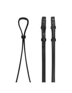 Rênes LeMieux Curb Cuir NOIR/ARGENT
