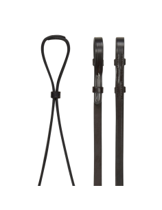 Rênes LeMieux Curb Cuir NOIR/ARGENT 2