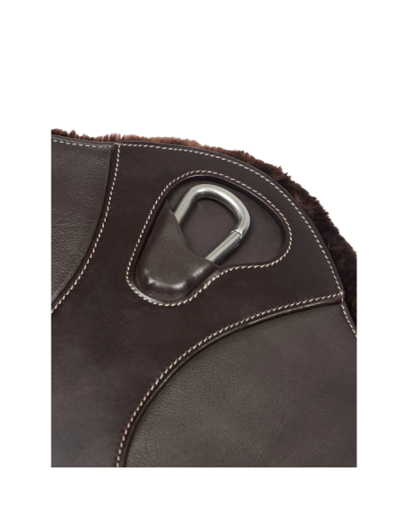 Sangle Bavette LeMieux Arika Laine Synthétique Courte MARRON