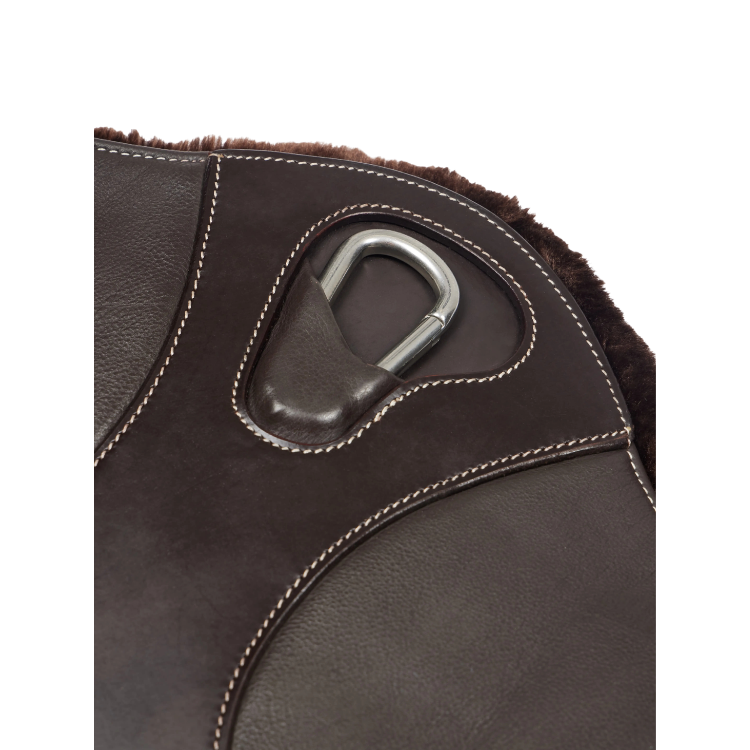 Sangle Bavette LeMieux Arika Laine Synthétique Courte MARRON