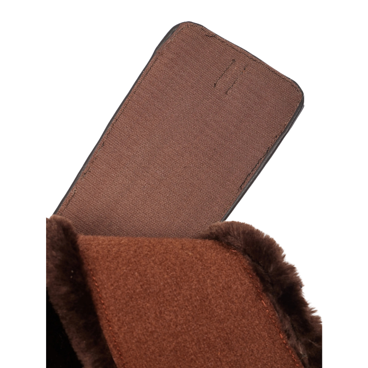 Sangle Bavette LeMieux Arika Laine Synthétique Courte MARRON