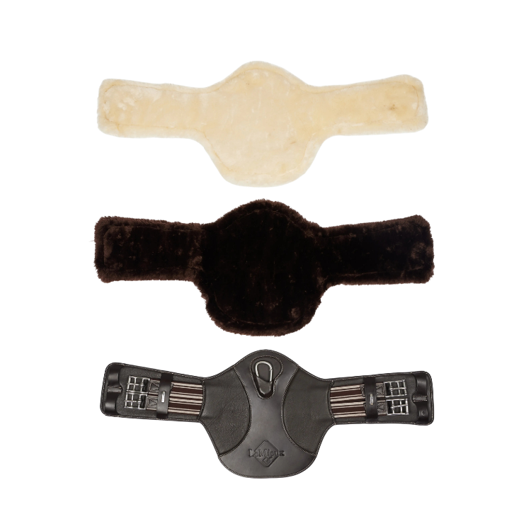Sangle Bavette LeMieux Arika Laine Synthétique Courte MARRON