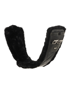 Sangle LeMieux Cuir & Laine Synthétique Amovible NOIR