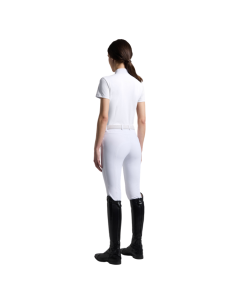 Polo Cavalleria Toscana Perforated Jersey BLANC 2