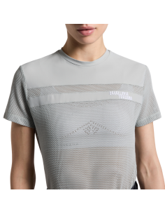 T-Shirt Cavalleria Toscana W/Perforated Insert AGAVE