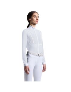 Chemise Cavalleria Toscana Perforated Insert L/S