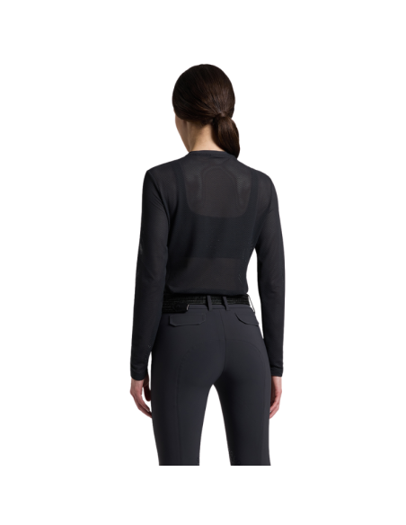 T-Shirt Cavalleria Toscana Jersey Performance L/S OCEAN BLUE