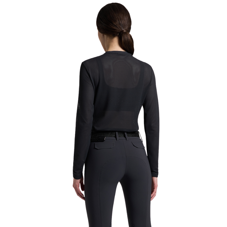 T-Shirt Cavalleria Toscana Jersey Performance L/S OCEAN BLUE
