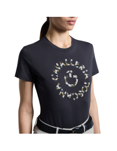 Cavalleria Toscana Floral Embroidery T-Shirt