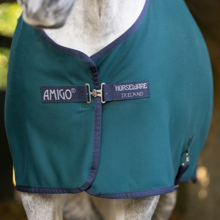 Chemise Séchante Horseware Amigo Jersey VERT DYNASTY/MARINE/ARGENT