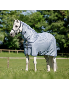 Chemise Anti-Mouches Horseware Amigo Bug Rug Plus Pony HEATHER BLUE/BLEU/ARGENT