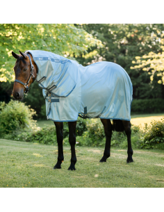 Chemise Anti-Mouches Horseware Amigo Intégrale LIBELLULES/ARGENT/BLEU 2