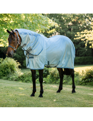 Chemise Anti-Mouches Horseware Amigo Intégrale LIBELLULES/ARGENT/BLEU