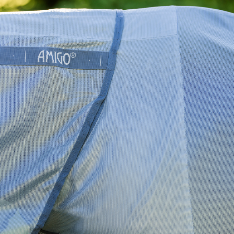 Chemise Anti-Mouches Horseware Amigo Intégrale HEATHER BLUE/BLEU/ARGENT