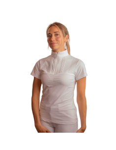 Polo De Concours Pénélope Florence Mesh BLANC