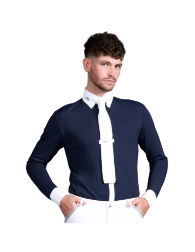 Chemise De Concours Premier Equine Giulio MARINE