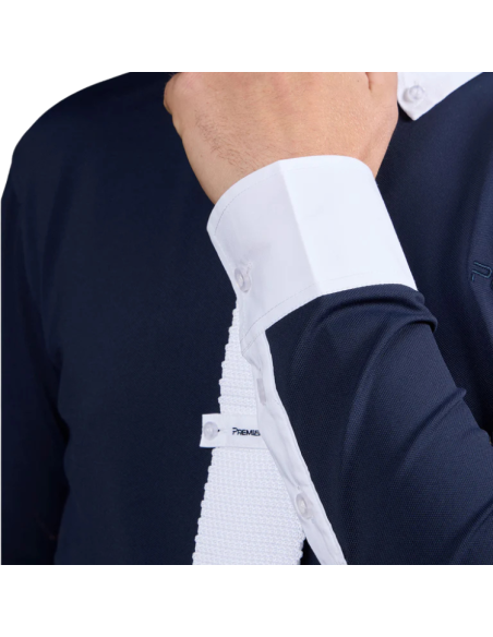 Chemise De Concours Premier Equine Giulio MARINE