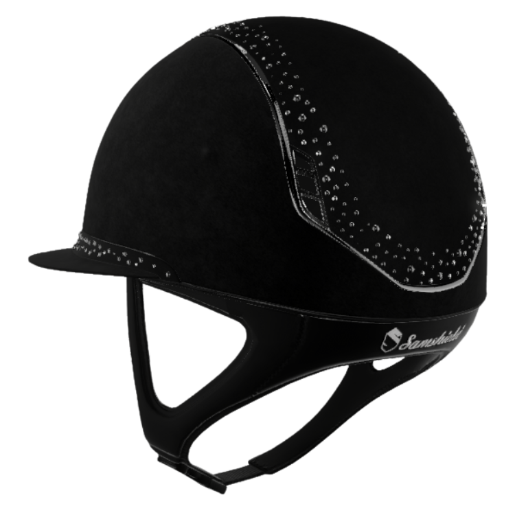Casque Samshield 2.0 Miss Shield Premium Modèle 74 NOIR