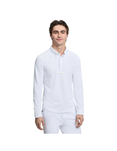 Polo De Concours LeMieux Manches Longues Homme BLANC