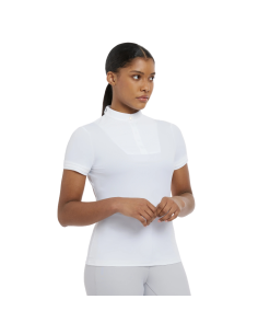 Polo De Concours LeMieux Sophia Manches Courtes Femme BLANC