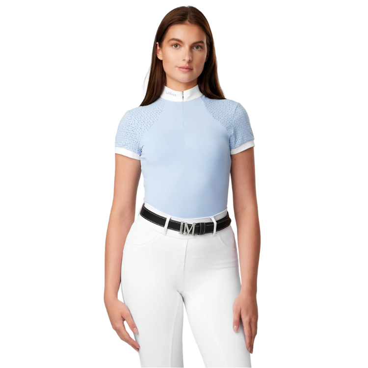 Polo de Concours LeMieux Olivia Manches Courtes MIST