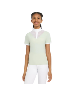 Polo De Concours LeMieux Eva Manches Courtes Fille BLANC 2