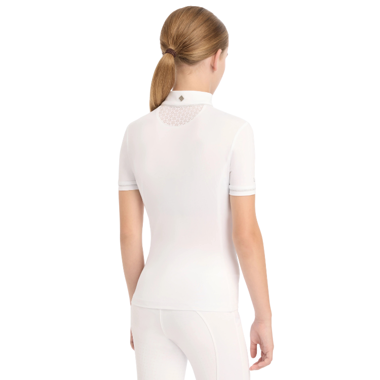 Polo De Concours LeMieux Belle Manches Courtes Fille BLANC