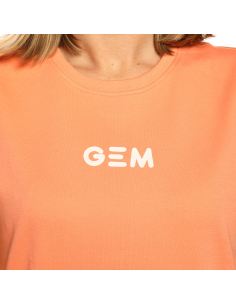T-Shirt GEM Happy CORAIL/BLANC 2
