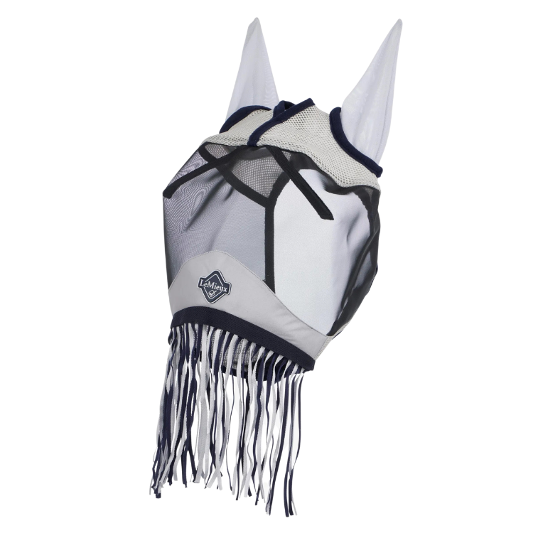 Masque Anti-Mouches LeMieux A Franges BLANC/MARINE