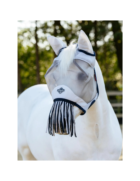 Masque Anti-Mouches LeMieux A Franges BLANC/MARINE