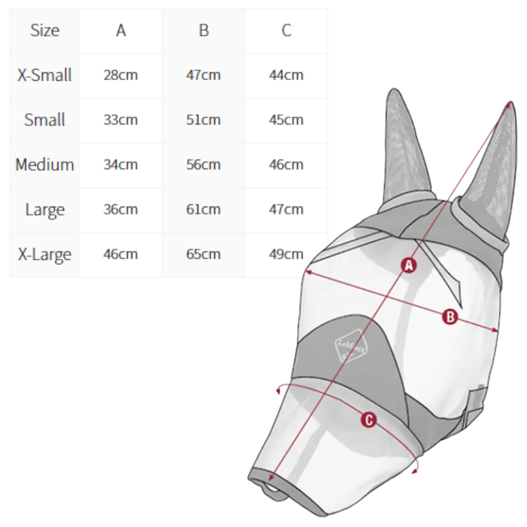 Masque Anti-Mouches LeMieux A Franges Guide Taille