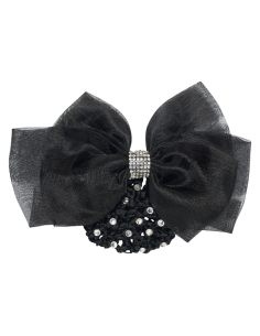 Imperial Riding Fishnet Hair Clip with Rhinestones