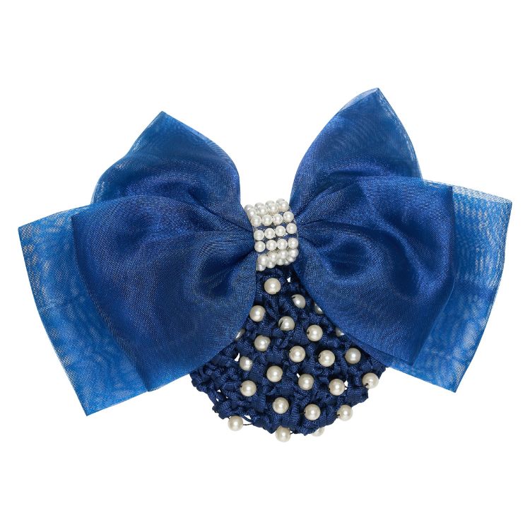 Barette Résille Impérial Riding Perles BLEU