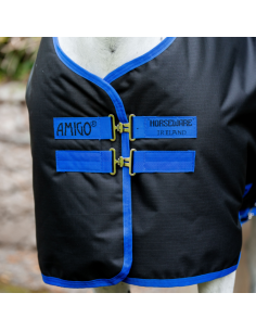 Couverture D'extérieur Horseware Amigo Poney 200gr NOIR/BLEU CLASSIC 2