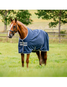 Couverture D'extérieur Horseware Amigo 50gr MARINE/GRIS ORAGE/ARGENT