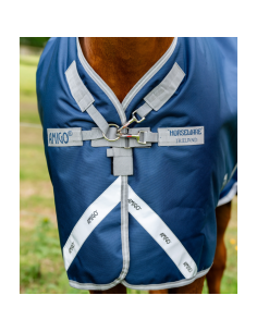 Couverture D'extérieur Horseware Amigo Bravo 12 Plus 100gr MARINE/GRIS ORAGE/ARGENT 2