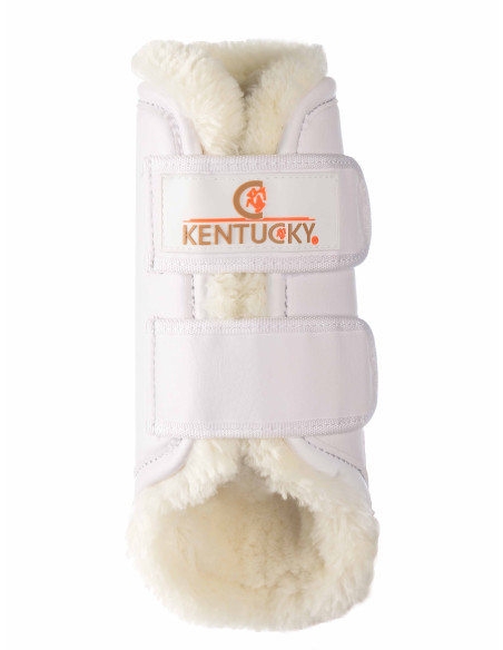 Guêtres Kentucky Cuir Mouton Antérieur blanc