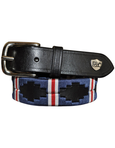 Ceinture Flags&Cup Chukka marine/blanc/rouge