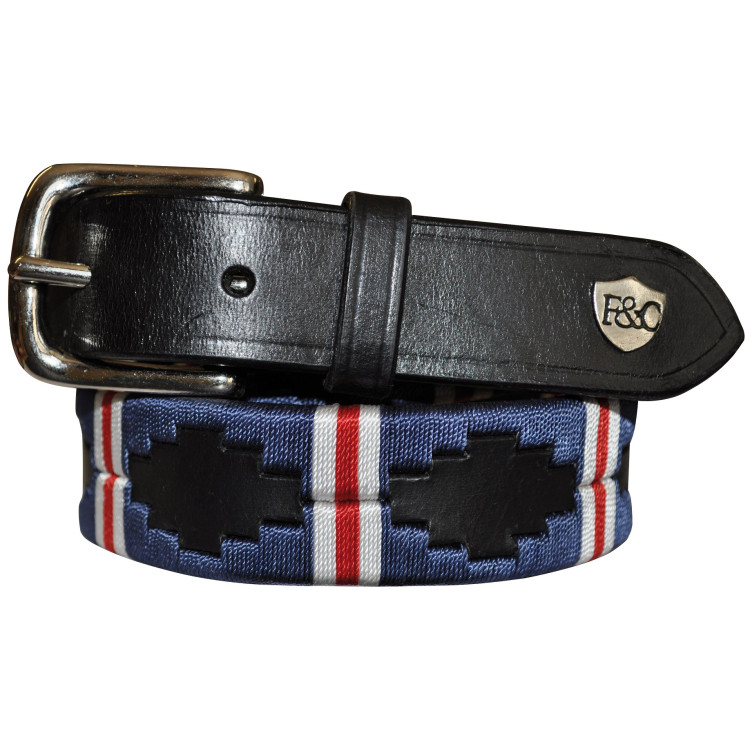 Ceinture Flags&Cup Chukka noir/bleu/blanc/rouge