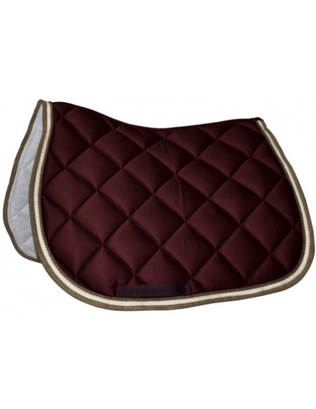 Tapis de selle Privilège Equitation Del Mar bordeaux/crème/taupe