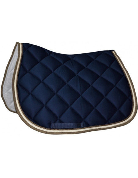 Tapis de selle Privilège Equitation Del Mar marine/crème/taupe