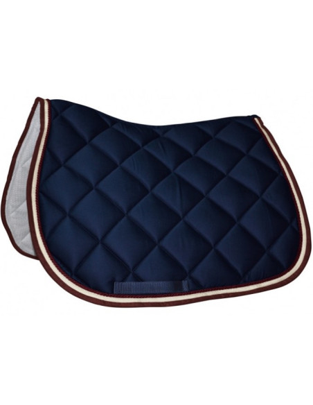 Tapis de selle Privilège Equitation Del Mar marine/crème/bordeaux