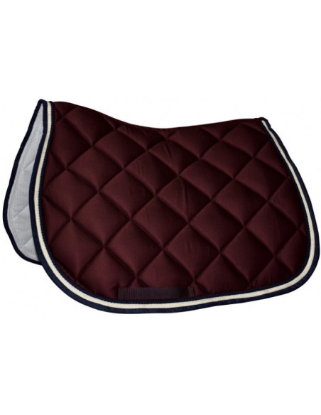 Tapis de selle Privilège Equitation Del Mar bordeaux/crème/marine