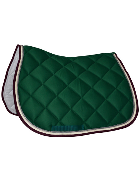 Tapis de selle Privilège Equitation Del Mar vert forêt/crème/bordeaux