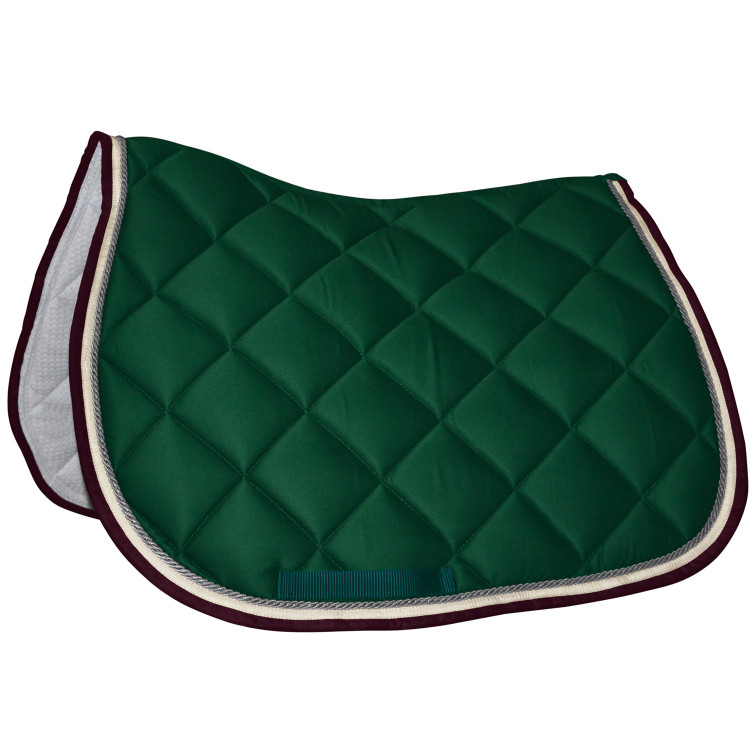 Tapis de selle Privilège Equitation Del Mar vert forêt/crème/bordeaux