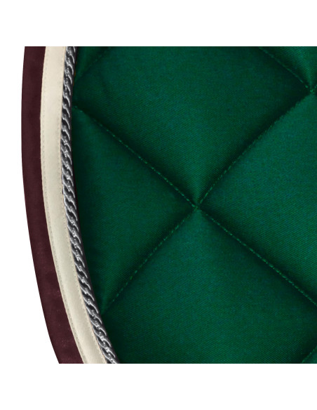 Tapis de selle Privilège Equitation Del Mar vert forêt/crème/bordeaux