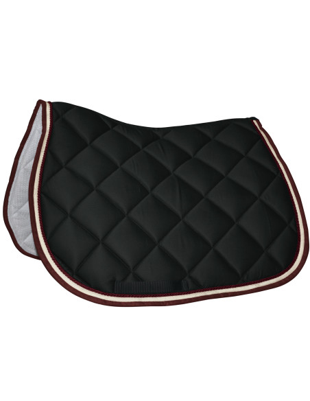 Tapis de selle Privilège Equitation Del Mar noir/crème/bordeaux