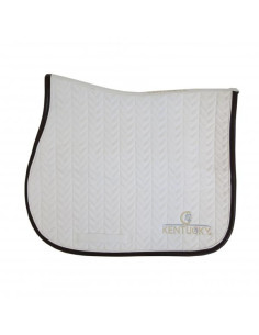 Tapis Kentucky Fishbone Leather blanc