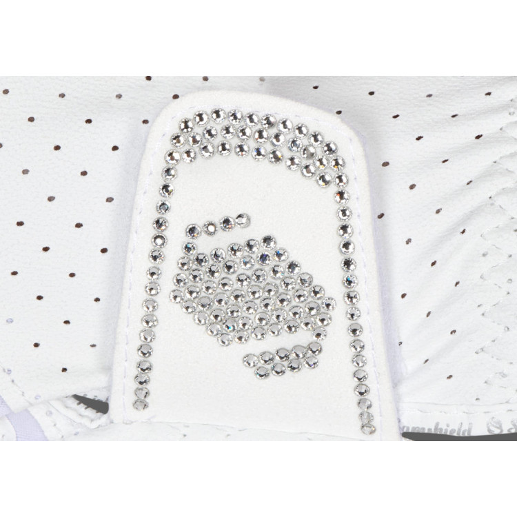 Gants Samshield V-Skin Swarovski blanc/argent